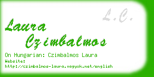 laura czimbalmos business card